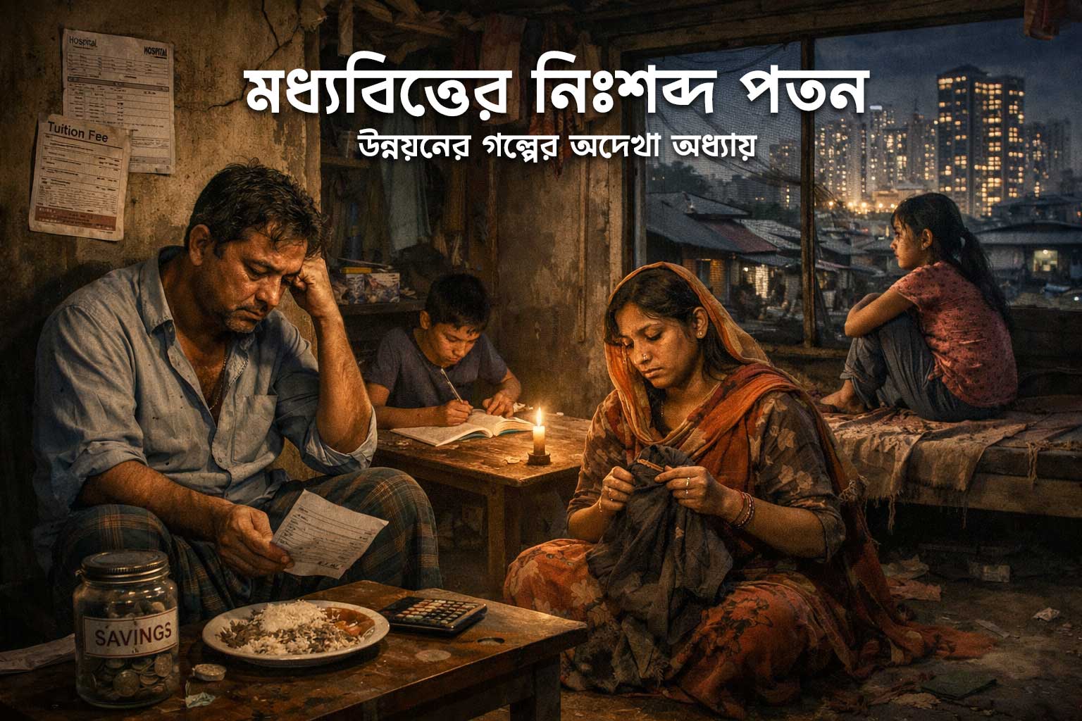 মধ্যবিত্তের নিঃশব্দ পতন: উন্নয়নের গল্পের অদেখা অধ্যায়